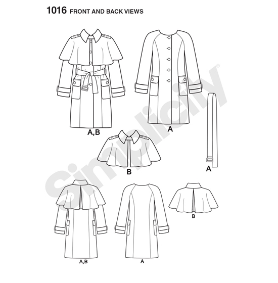 Simplicity 1016BB snitmønster