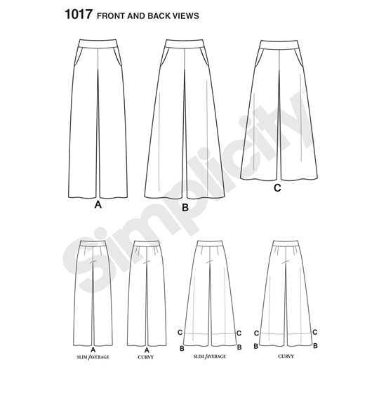 Simplicity 1017R5 snitmønster