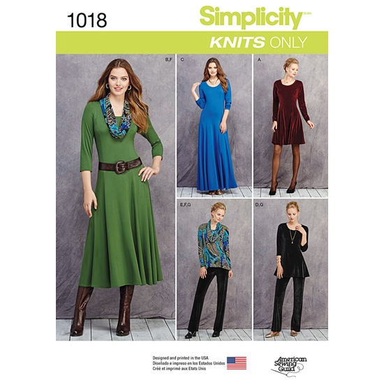 Simplicity 1018H5 snitmønster