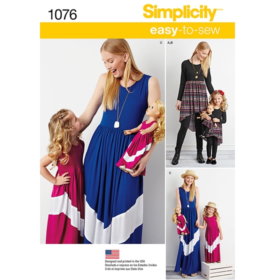 Simplicity 1076A snitmønster