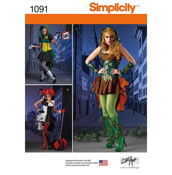 Simplicity 1091H5 snitmønster