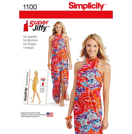 Simplicity 1100A snitmønster