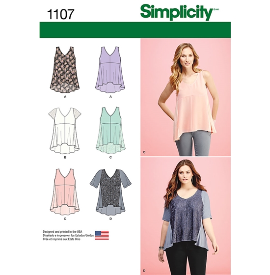 Simplicity 1107A snitmønster