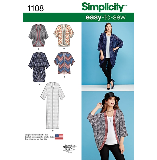 Simplicity 1108A snitmønster