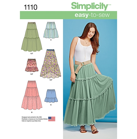 Simplicity 1110A snitmønster