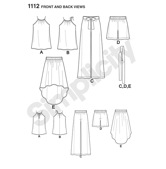 Simplicity 1112P5 snitmønster