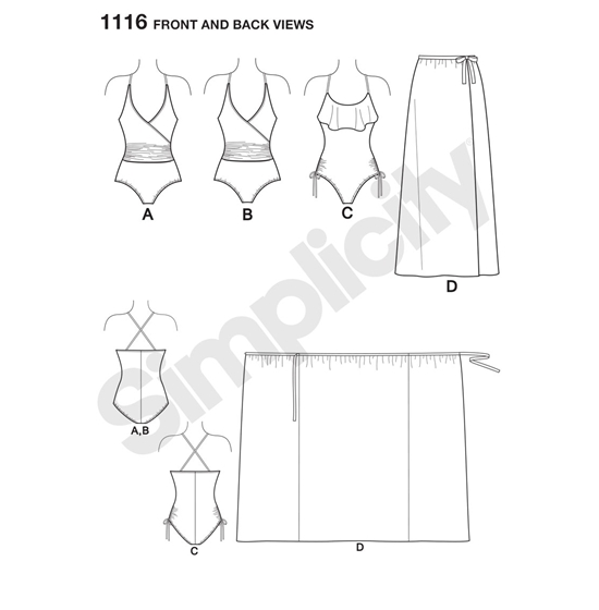 Simplicity 1116BB snitmønster