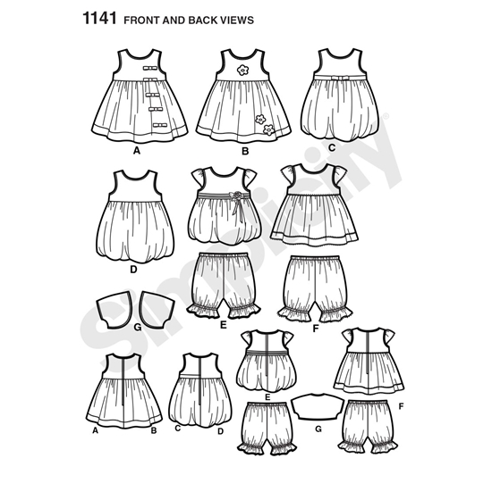 Simplicity 1141A snitmønster