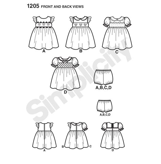 Simplicity 1205A snitmønster