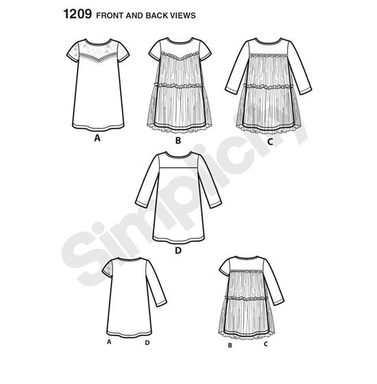 Simplicity 1209A snitmønster