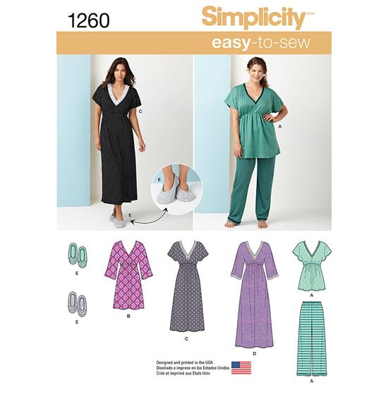 Simplicity 1260A snitmønster