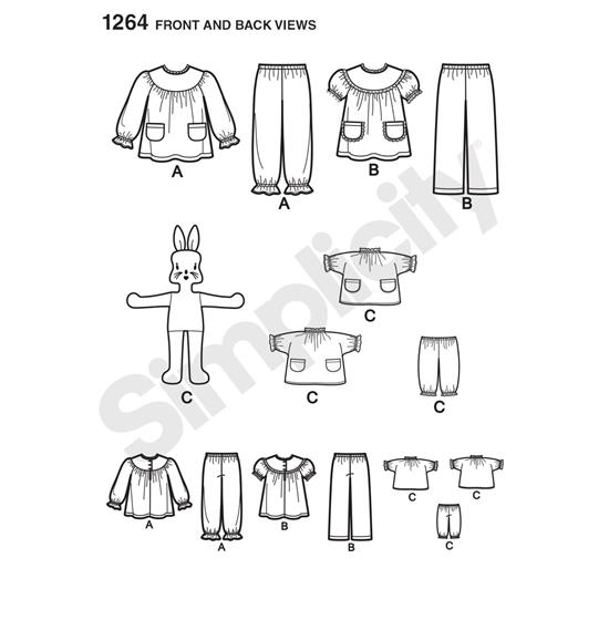 Simplicity 1264A snitmønster