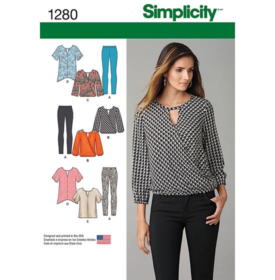 Simplicity 1280A snitmønster