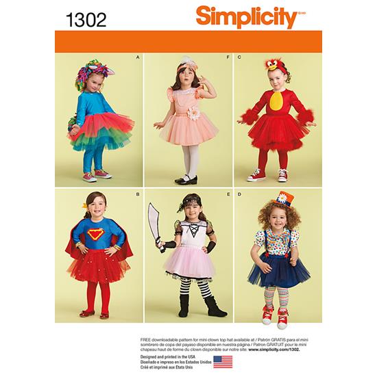 Simplicity 1302A snitmønster