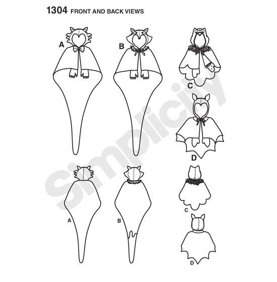 Simplicity 1304A snitmønster