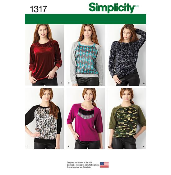 Simplicity 1317A snitmønster