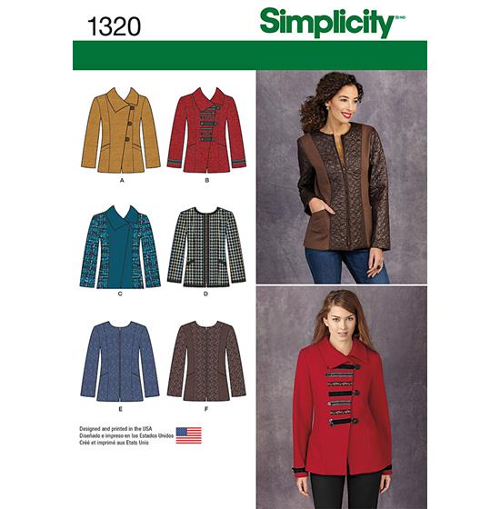 Simplicity 1320K5 snitmønster