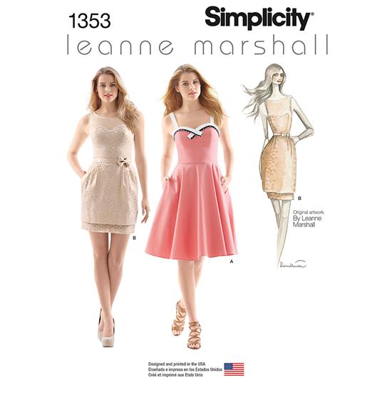 Simplicity 1353D5 snitmønster