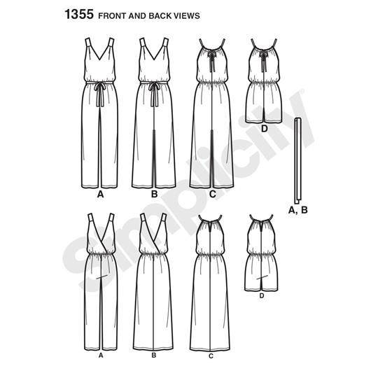 Simplicity 1355A snitmønster