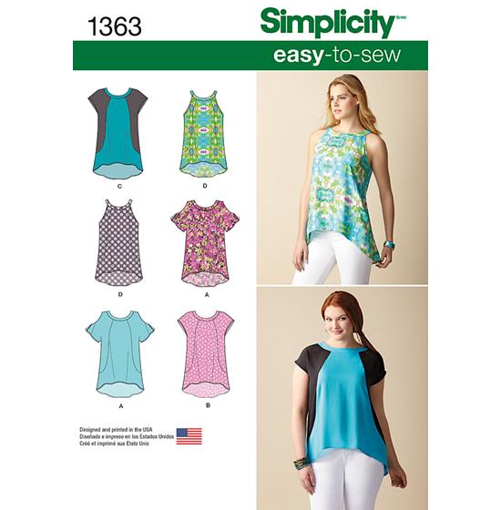 Simplicity 1363A snitmønster