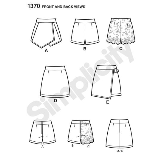 Simplicity 1370D5 snitmønster