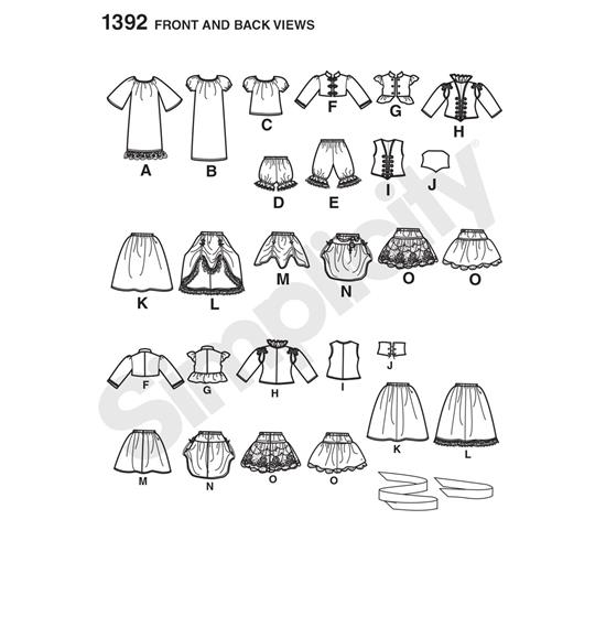 Simplicity 1392OS snitmønster