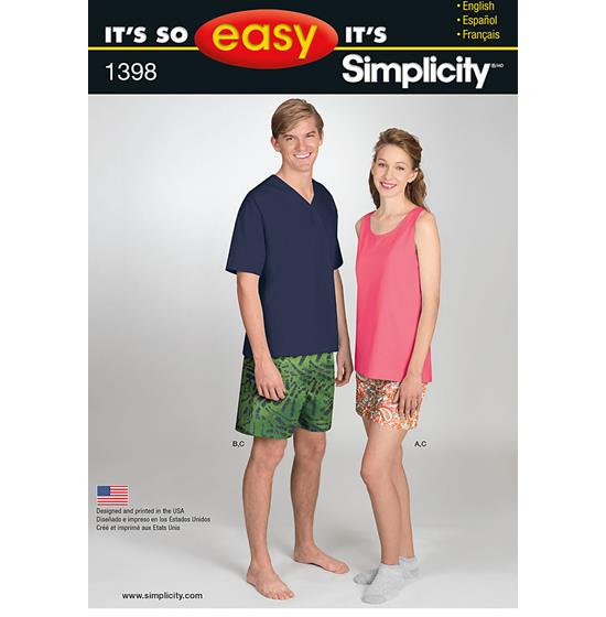 Simplicity 1398A snitmønster