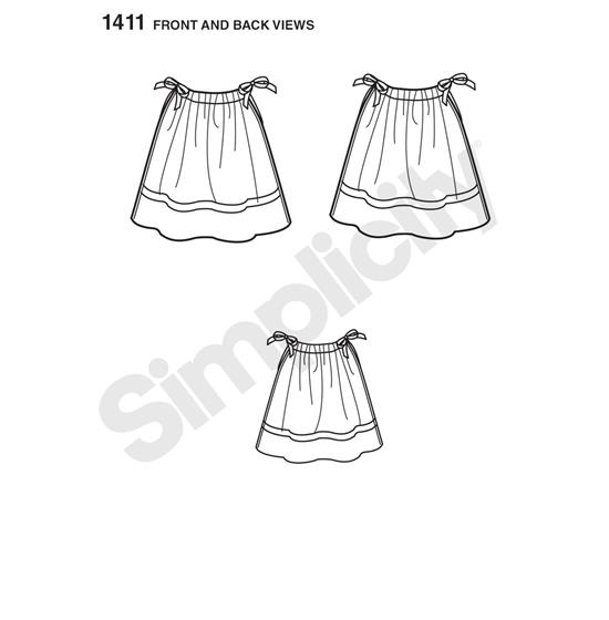 Simplicity 1411A snitmønster