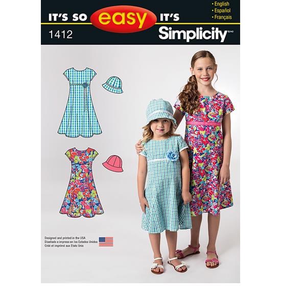 Simplicity 1412A snitmønster