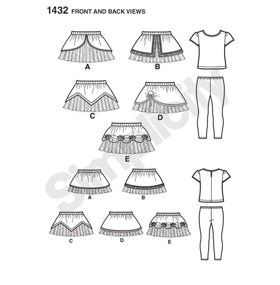 Simplicity 1432A snitmønster