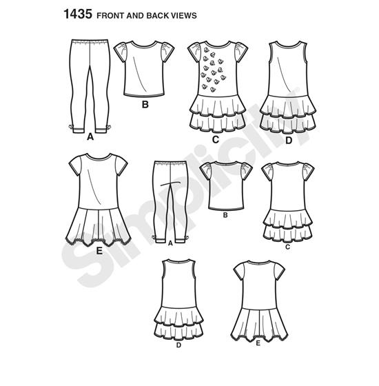 Simplicity 1435A snitmønster