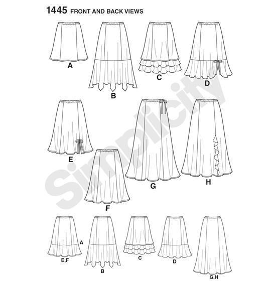 Simplicity 1445K5 snitmønster