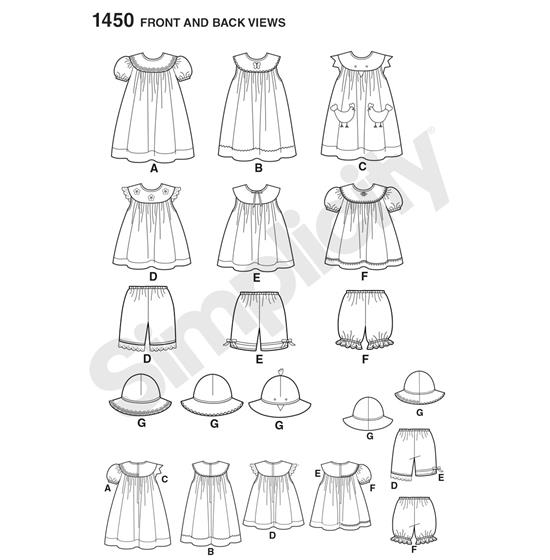 Simplicity 1450A snitmønster