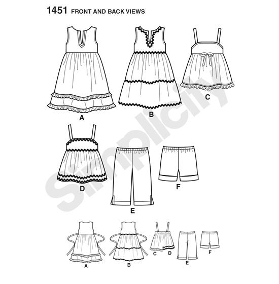 Simplicity 1451A snitmønster