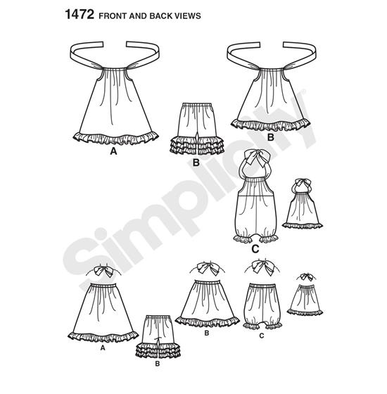 Simplicity 1472A snitmønster