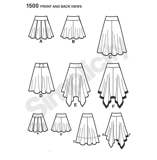 Simplicity 1500R5 snitmønster