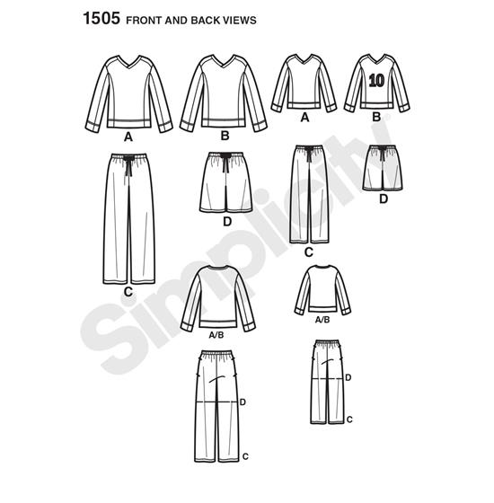 Simplicity 1505A snitmønster