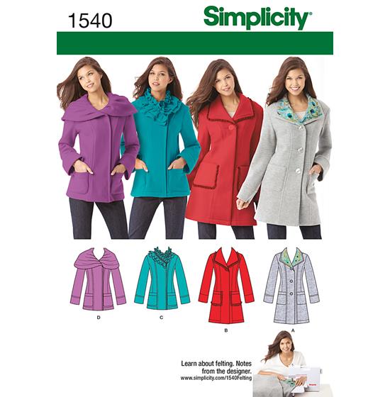 Simplicity 1540H5 snitmønster