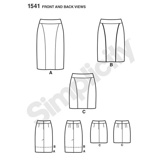 Simplicity 1541K5 snitmønster