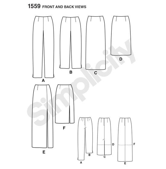 Simplicity 1559UU snitmønster