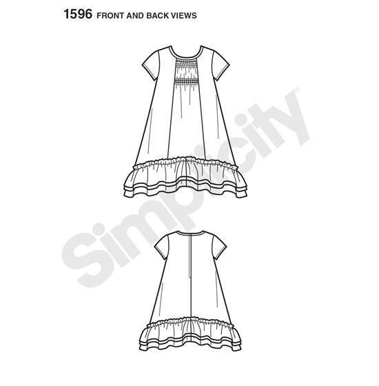 Simplicity 1596A snitmønster