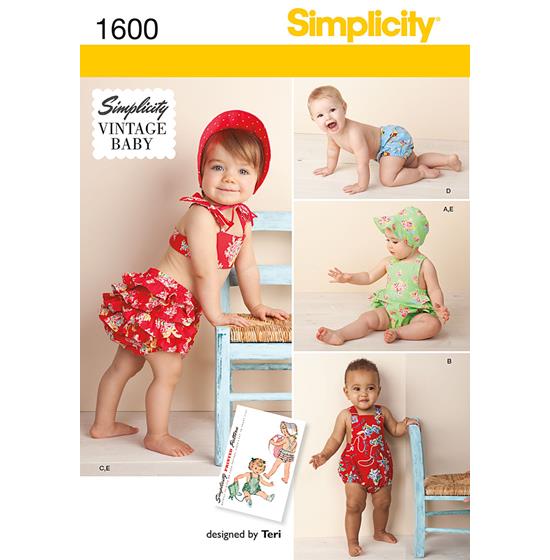 Simplicity 1600A snitmønster