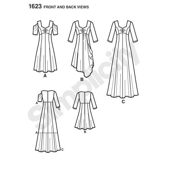 Simplicity 1623AA snitmønster