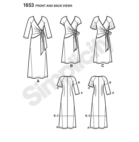 Simplicity 1653AA snitmønster