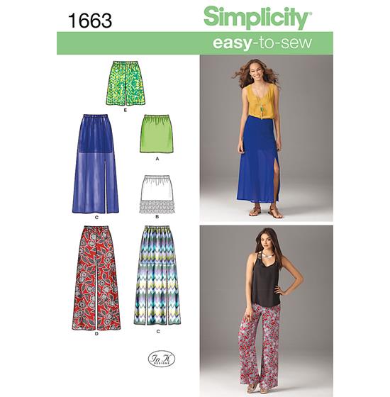 Simplicity 1663D5 snitmønster