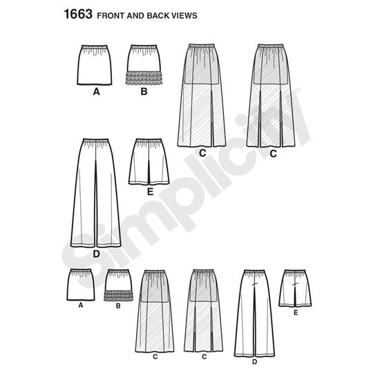 Simplicity 1663D5 snitmønster