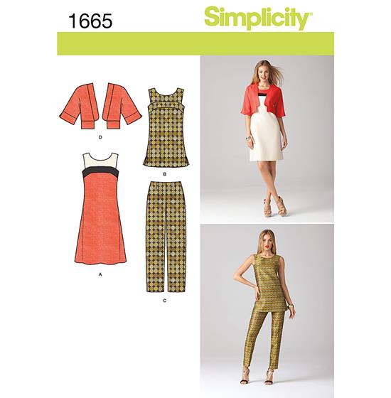 Simplicity 1665R5 snitmønster