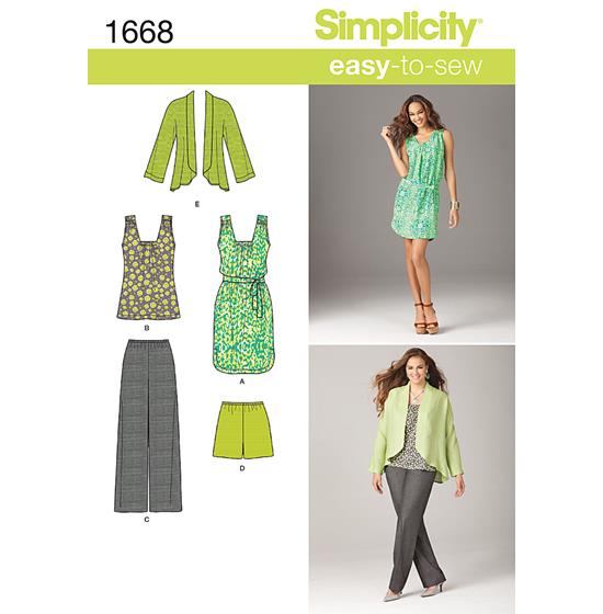 Simplicity 1668A snitmønster