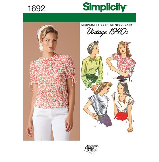 Simplicity 1692H5 snitmønster