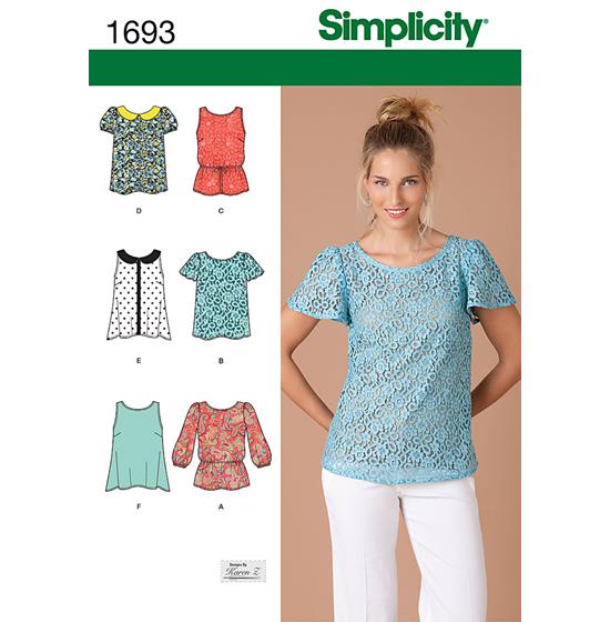 Simplicity 1693P5 snitmønster